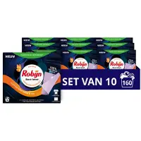 Robijn 10x Wasmiddeldoekjes Black Velvet 16 Stuks