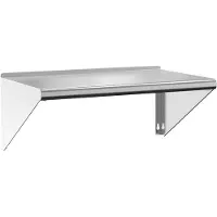 vidaXL Wandschap 75x45x31 cm roestvrijstaal zilverkleurig