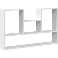 vidaXL Wandplank Wit 99x15x60 cm Bewerkt Hout