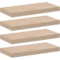 vidaXL Wandschapppen 4 st 50x23,5x4 cm bewerkt hout