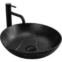 REA Opzetwastafel Fibo Black Mat
