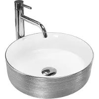 REA Opzetwastafel Sami Brush Silver