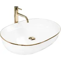 REA Opzetwastafel Cleo 61 Gold Edge