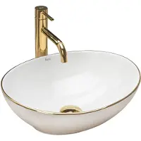 REA Opzetwastafel Sofia Gold Edge