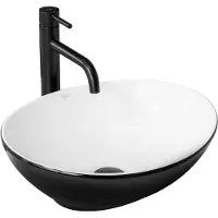 REA Opzetwastafel Sofia Black/white