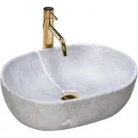REA Lara Grey Opzetwastafel Steen Imitatie 48,5x35 cm