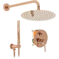 REA Inbouw Regendoucheset Lungo Copper + Box