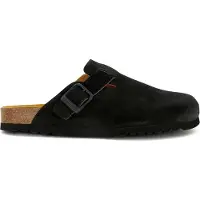 Scholl Klomp Men Olivier New Suede Sa Mens Black-Schoenmaat 46