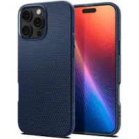 Spigen Liquid Air Backcover voor de Apple iPhone 16 Pro - Navy Blue