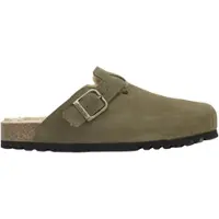 Scholl Klomp Men Olivier F New Suede Sa Mens Khaki-Schoenmaat 39