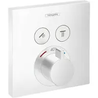 Hansgrohe Thermostaat afbouwdeel showerselect voor 2 functies mat wit