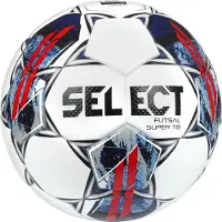 Select Futsal Super TB v22 Voetbal Wit Grijs Rood