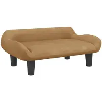 vidaXL Hondenmand 70x40x24 cm fluweel bruin
