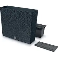 Prosperplast Furu Case Tower - Bloempot / Plantenbak met inzet - voor Binnen en Buiten - Antraciet