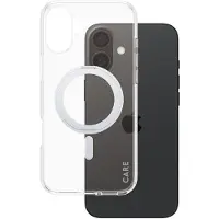 PanzerGlass CARE by Feature Case - Transparant w. - Zilver Kickstand & MagSafe iPhone 16 Plus