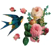 VAN IKKE Muursticker Set bloemen