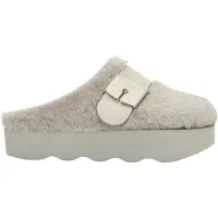 Scholl Klomp Women Greta E Synthetic Fur Taupe-Schoenmaat 38