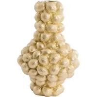 Light & Living Vaas Lemon - Goud - 27.5x27.5x46.5cm - Kunststof - - Bloemenvaas - Woondecoratie - Decoratieve vaas voor woonkamer of slaapkamer - Pasen - Paasdecoratie - Vaas voor Paastakken