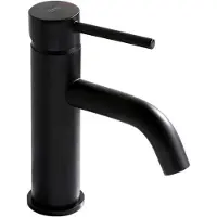 REA Wastafelkraan Lungo Black Low