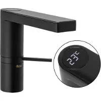 REA Wastafelkraan Amar Lcd Black Low