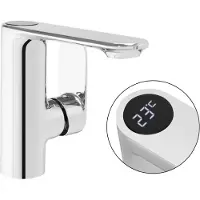 REA Mils Lcd Chrom Low - Wastafelkraan - Chroom