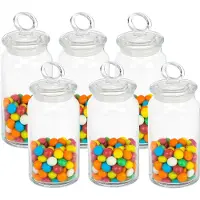 Pasabahce Snoeppot/voorraadpot met luchtdichte sierlijke deksel - voedsel - glas - 860 ml - D10 x H19 cm