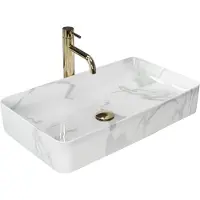 REA Opzetwastafel Denis Marmo Shiny