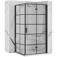 REA Molier Black 80x80 Douchewand