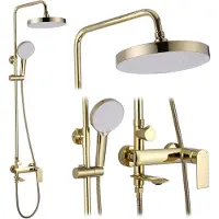 REA Veneta Regendouche Goud 136cm