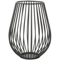 Point-Virgule Wire theelichthouder zwart ø 11.5cm
