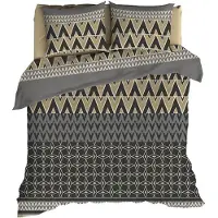 Romanette Dekbedovertrek Chamonix Antra Flanel-200 x 200 / 220 cm | 2-Persoons