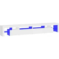 vidaXL Tv-meubel met LED-verlichting 260x36,5x40 cm wit