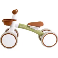 Bandits & Angels Loopfiets First Rider Retro Groen vanaf 1 Jaar voor Jongens en Meisjes - Metaal - Groene Loop Fiets - Compact en Veilig voor Binnen en Buiten