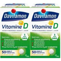 Davitamon 2x Vitamine D Kind 50 Smelttabletten