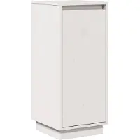 vidaXL Dressoir 31,5x34x75 cm massief grenenhout wit