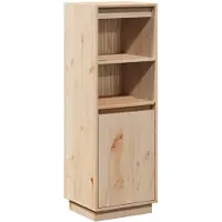 vidaXL Hoge kast 37x34x110 cm massief grenenhout