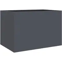 vidaXL Plantenbak 62x47x46 cm staal antracietkleurig