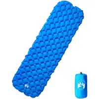 vidaXL Kampeermatras opblaasbaar 190x58x6 cm 1-persoons blauw