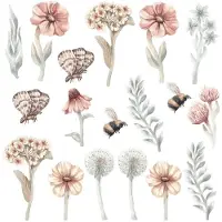 Pastelowe Love Muursticker Wildflowers II Wildflowers II
