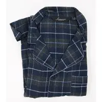 Ambassador Pyjama Flanel | Blauw Geblokt - marine combinaties