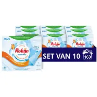 Robijn 10x Wasmiddeldoekjes Stralend Wit 16 stuks