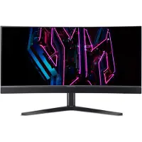 Acer Predator X34V, X Series, 34" OLED Curved Gaming Monitor, UW-QHD 3440 x 1440, AMD FreeSync Premium