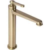 REA Monaco Gold Brush High - Wastafelkraan - Goud