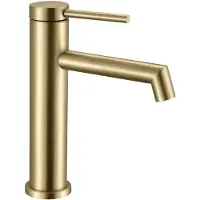 REA Wastafelkraan Foss Gold Brush Low