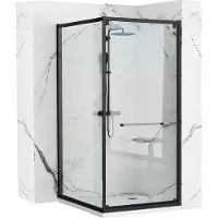 REA Space In Black 80x100 Douchewand Zonder douchebak