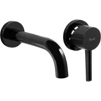 REA Inbouw Wastefelkraan Lungo Black Metallic + Box