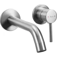 REA Owen Brush Steel + Box - Inbouw Wastafelkraan - Chroom