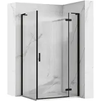 REA Douchecabine , model Hugo Black, afmetingen 100x90