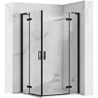 REA Cabine De Douche Hugo Double Black 90x100