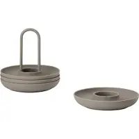 Zone Denmark Eierdop Singles Taupe (4-delig)